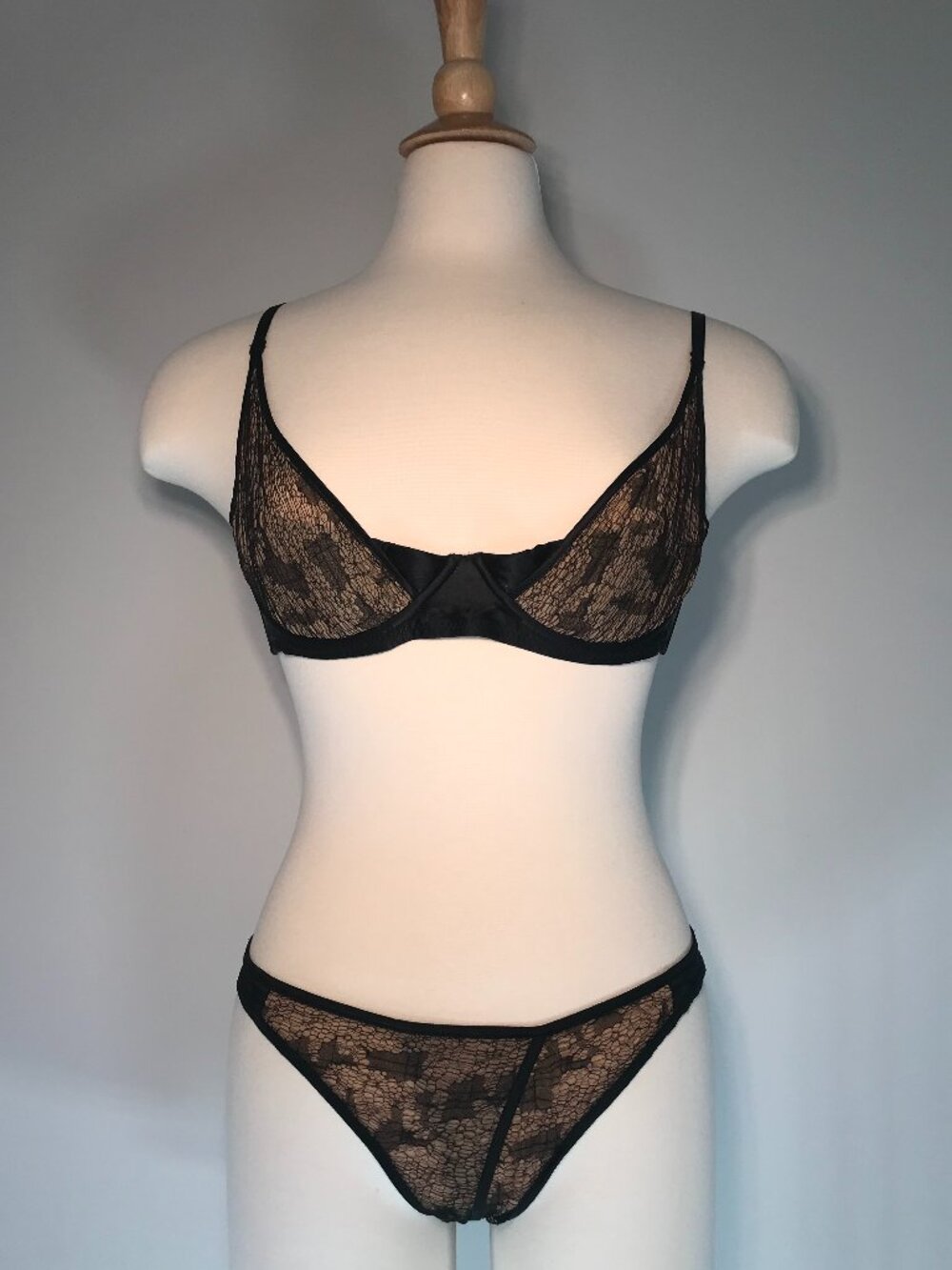 Vintage Kiki De Montparnasse Lucia Demi Br and Peek A Boo Panty set